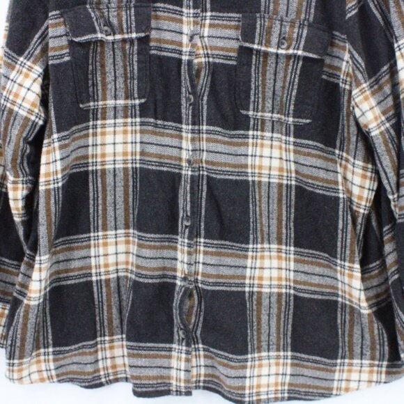 Natural Reflections Flannel Shirt Women Multicolor Plaid Button Down Collared 1X - Picture 4 of 9